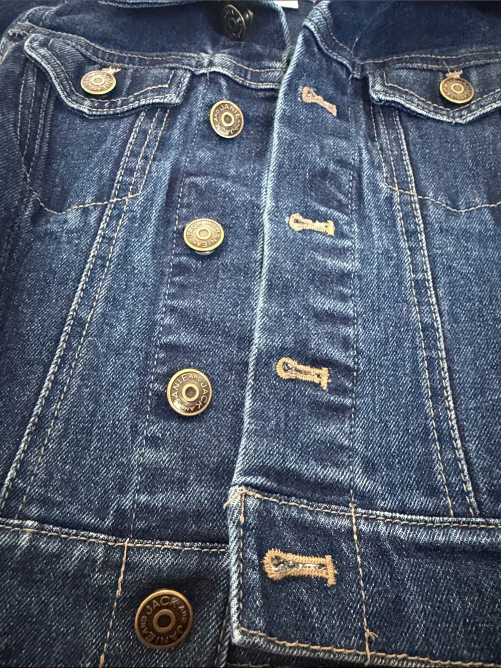 Jamie and Jack Toddler Boys Dark Blue Denim Jacket 2T
